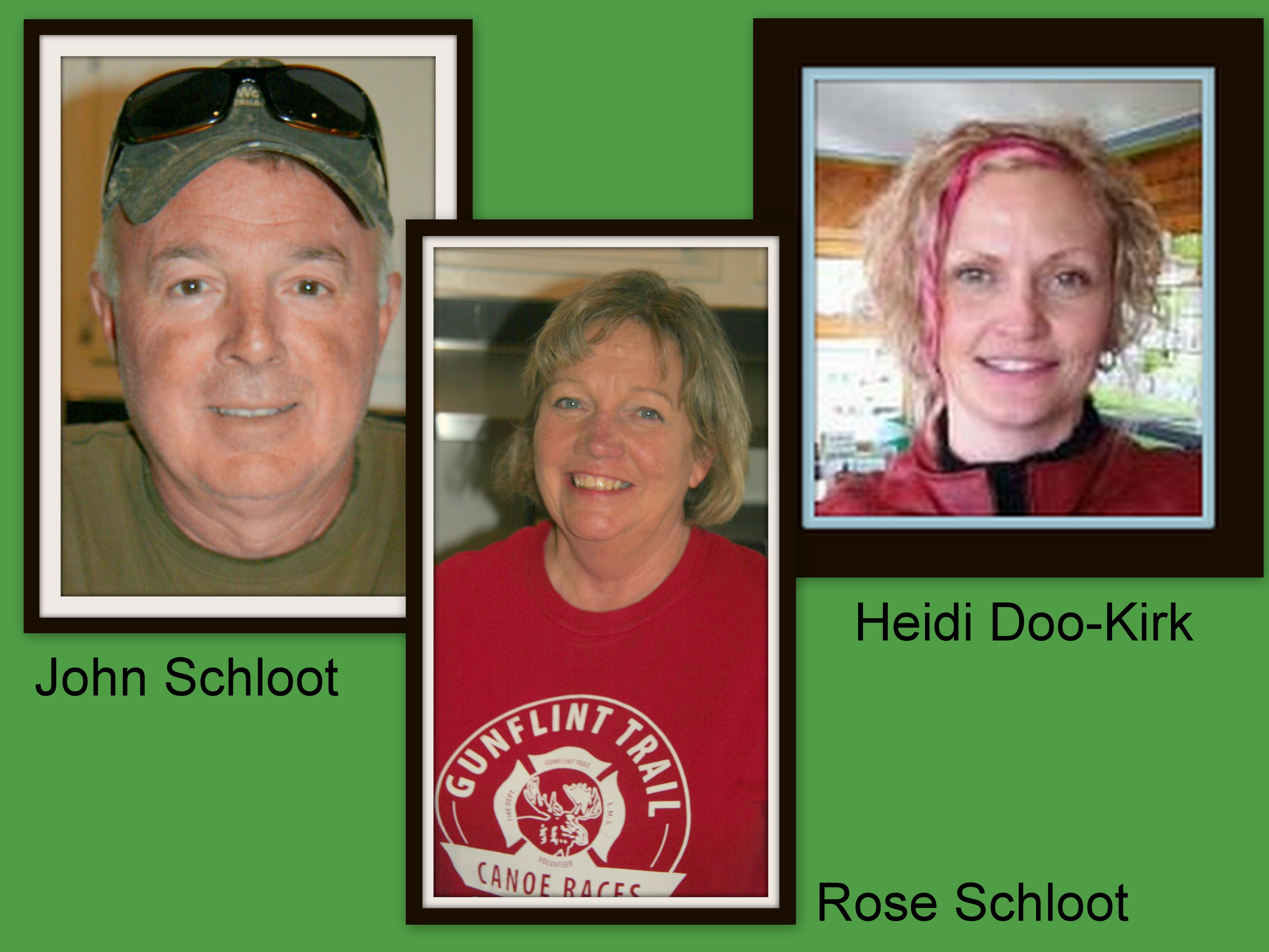 John Schloot, Rose Schloot and Heidi Doo-Kirk (Associates)